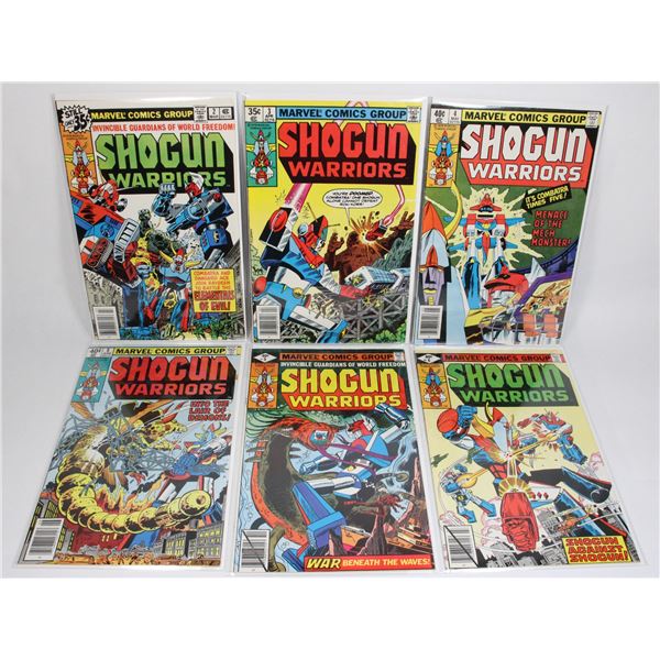 #1449 Marvel Comics Shogun Warriors #2-#6,#9