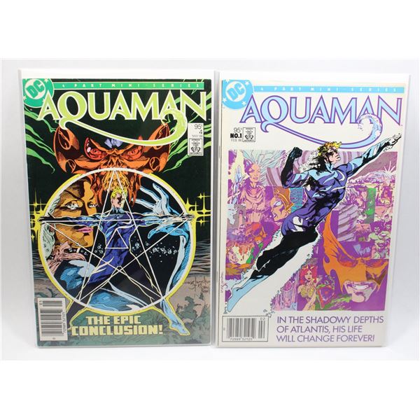 #1459 DC Detective Comics Aquaman #1,#4 1986