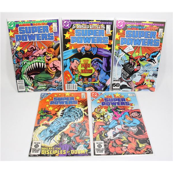 #1461 DC Comics Super Powers #1 Lot of 5