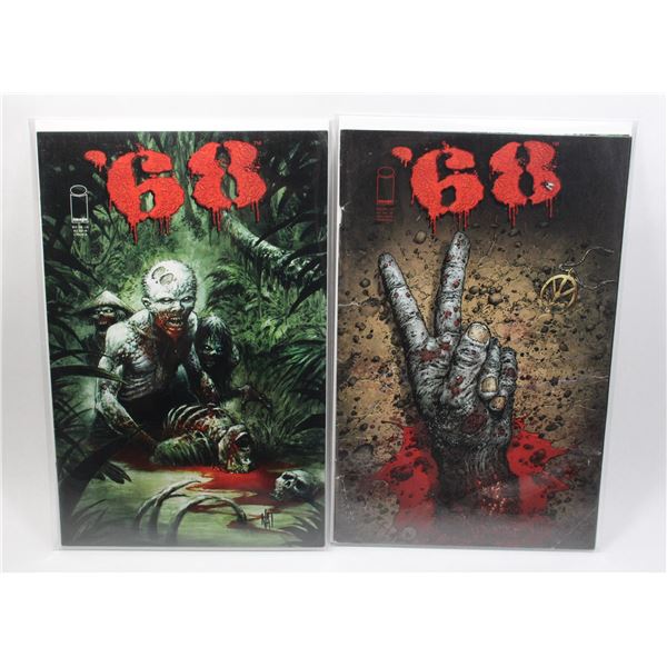 #1466 Image Comics '68 #1-#2 Zombie Comic Worn