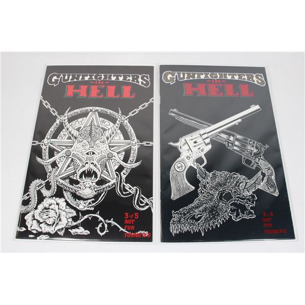 #1471 Vigil Comics Gunfighters in Hell #1 #3 1994