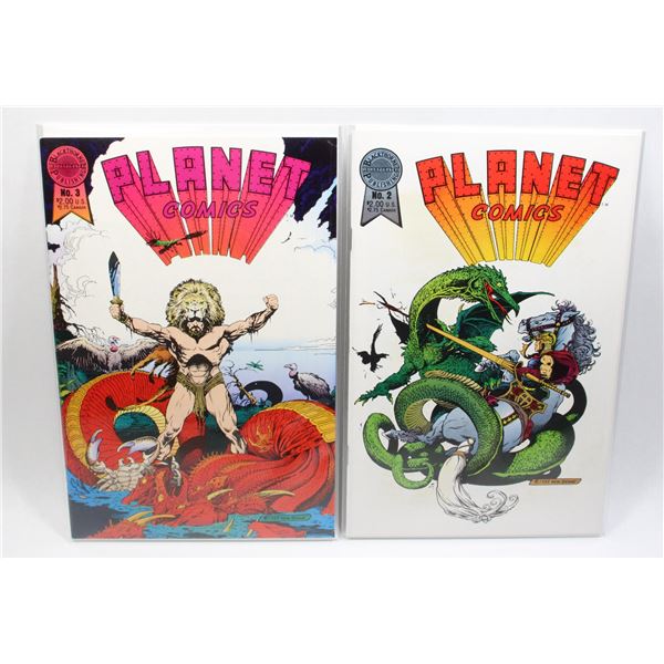 #1477 Blackthorne Comics Planet Comics #2 #3 1988