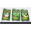 Image 1 : #399D Lot of 3 Pokémon Jungle 1999 Opened Package