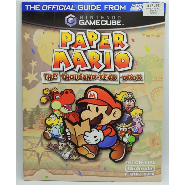 #120E Nintendo Power Paper Mario Game Cube