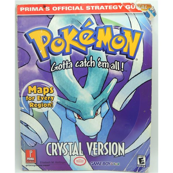 #120I Primus Pokémon Crystal Guide Game Boy Color