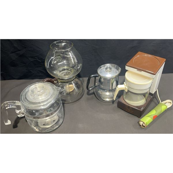 4 Vintage Coffee Makers: Pyrex, Silex, and Others