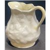Image 3 : Belleek Ireland Cream and Sugar Set, Relief Pattern