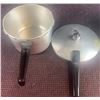 Image 3 : Kitchen Lot: Pyrex Mixing Bowls, Coffee Carafe, Aluminium Cookware, Silver Plate Forks