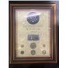 Image 1 : United States Bicentennial Coin and Stamp Set 1776-1976 Framed