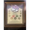 Image 1 : Framed British World War II Coin and Stamp Collection