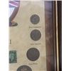 Image 4 : Framed British World War II Coin and Stamp Collection