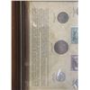 Image 2 : Canadian World War II Coin and Stamp Collection Framed Display, Approx 11x13 in