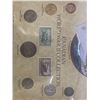 Image 3 : Canadian World War II Coin and Stamp Collection Framed Display, Approx 11x13 in