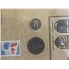 Image 5 : Framed The Centennial Collection 11x15-Inch Canadian Coin, Bill and Stamp Set