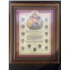 Image 1 : Canadian Dime Collection Framed Set, Approx 10x12 Inches