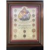 Image 1 : Framed Canadian Penny Collection Display Approx 10x12