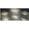 Image 1 : 3 Engraved Silver-Plated Lidded Boxes with Middle Eastern Hallmarks