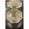 Image 6 : 3 Engraved Silver-Plated Lidded Boxes with Middle Eastern Hallmarks