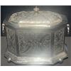 Image 8 : 3 Engraved Silver-Plated Lidded Boxes with Middle Eastern Hallmarks