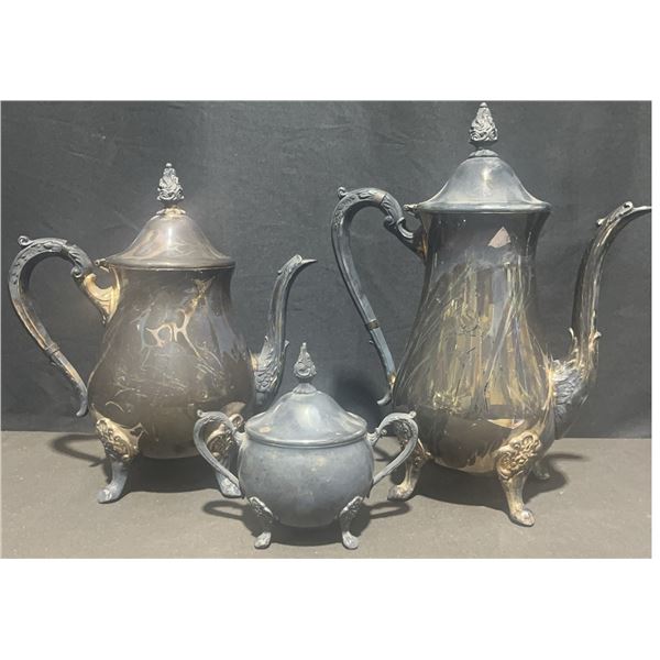 Viners Silver Plated 3-Piece Tea and Coffee Set