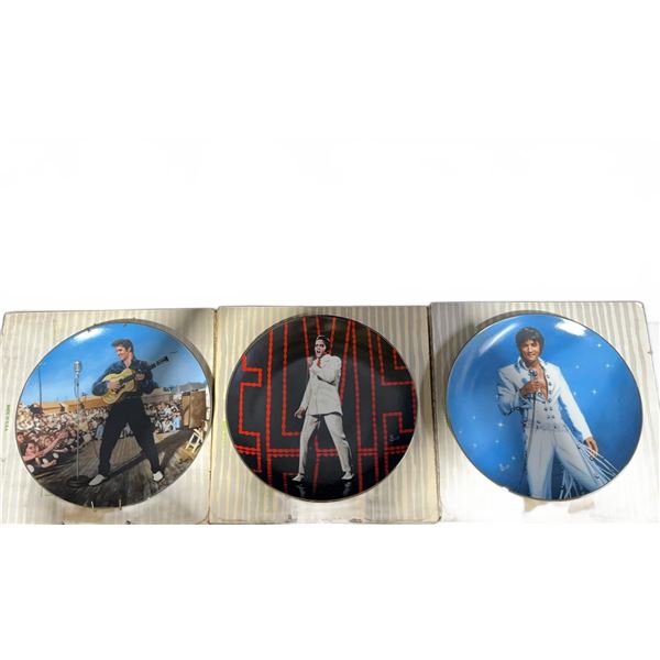 3 Delphi Elvis Presley Limited Edition Collector Plates