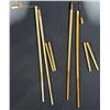 Image 2 : Romanza Kunst Gold Chopsticks with Case, 2 Pairs
