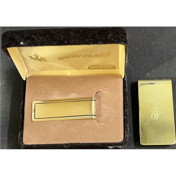 Ralph Lauren Gold Plated Money Clip with Box