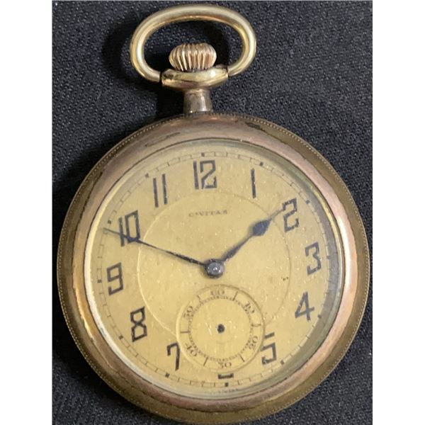Coventry Brass Pocket Watch, Broken Condition