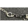 Image 5 : Sterling Silver Oval Locket Necklace, 0.39 Grams