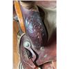 Image 4 : Western Leather Saddle with Tooled Accents
