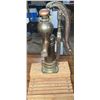Image 1 : Brass Water Hand Pump Patented 1888 on Wood Base