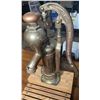 Image 2 : Brass Water Hand Pump Patented 1888 on Wood Base
