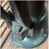 Image 3 : Brass Water Hand Pump Patented 1888 on Wood Base