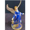 Image 13 : Lot: Shelley Dainty Blue Bone China, Silverplate Tray, Angel Figurine, Boxes