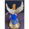 Image 15 : Lot: Shelley Dainty Blue Bone China, Silverplate Tray, Angel Figurine, Boxes