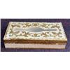 Image 19 : Lot: Shelley Dainty Blue Bone China, Silverplate Tray, Angel Figurine, Boxes