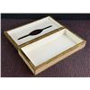 Image 20 : Lot: Shelley Dainty Blue Bone China, Silverplate Tray, Angel Figurine, Boxes