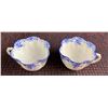 Image 3 : Lot: Shelley Dainty Blue Bone China, Silverplate Tray, Angel Figurine, Boxes