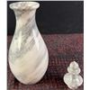Image 3 : Grey Marble Decanter Set With 5 Small Cups and Tray