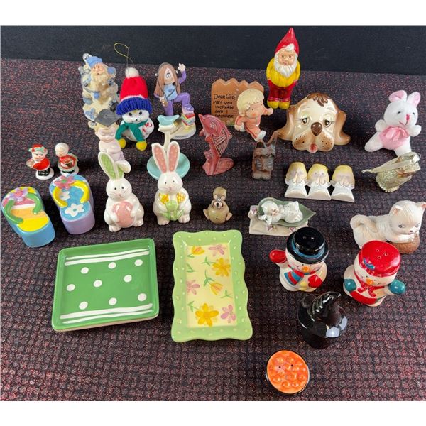 Ceramic and Resin Figurines and Trays