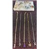 Image 1 : Costume Jewellery Lot With Chains and Earrings