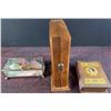Image 8 : Orchard Studio Etched Metal Plaques, Glass Trinket & Book Box