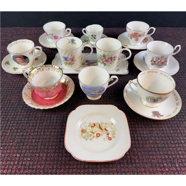 Fine Bone China Teacups and Saucers, England