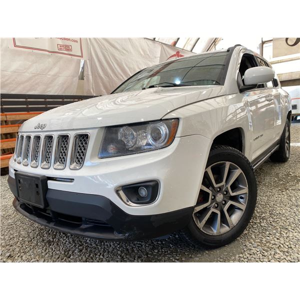 PARKSVILLE - 2014 JEEP COMPASS WHITE 245586 KMS - 500885-2