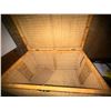 Image 2 : Vintage Wicker Storage Trunk with Brass Clasp