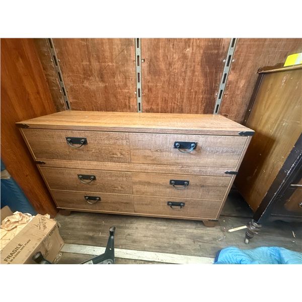 Rustic-Style Six-Drawer Dresser