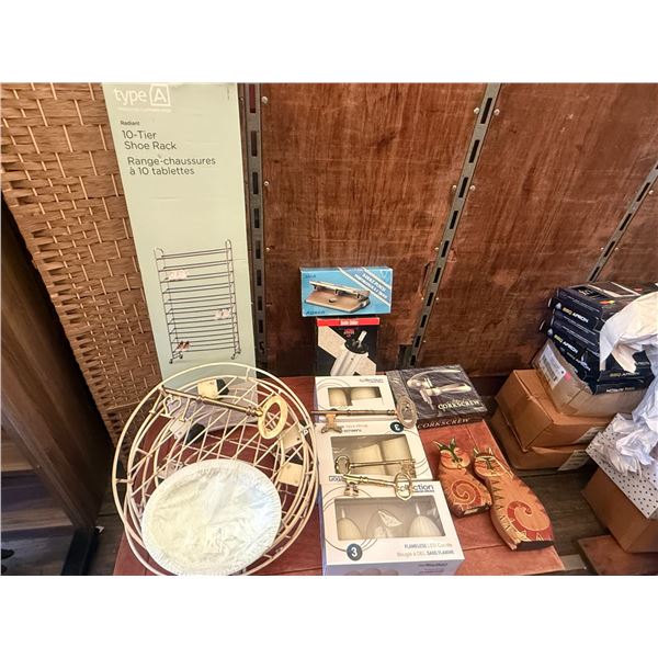 Assorted Home Décor & Household Accessories Lot