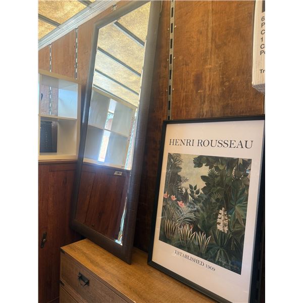 Framed Henri Rousseau Art Print & Decorative Mirror
