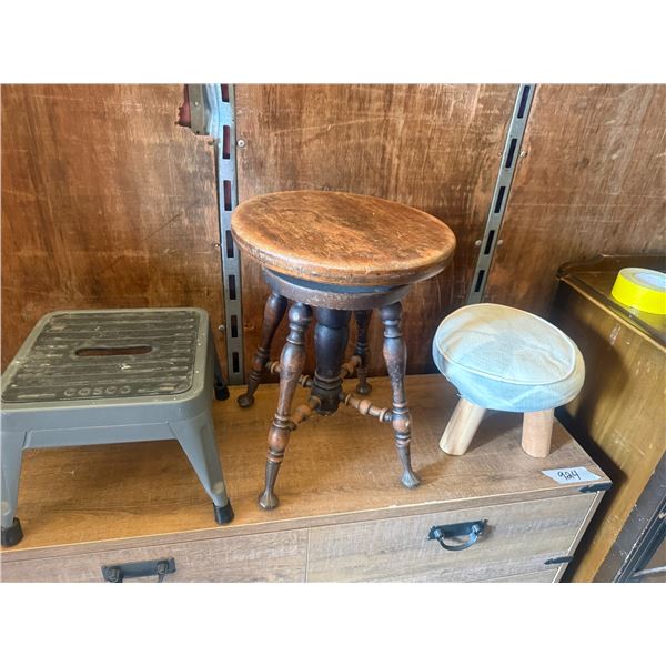 Assorted Stools & COSCO Step Stool