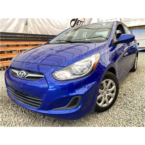 PARKSVILLE - 2014 HYUNDAI ACCENT BLUE 180275 KMS - 673436-2